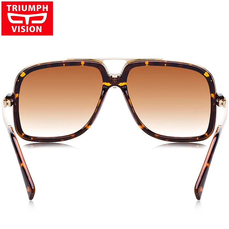 Мужские солнцезащитные очки с градиентом UV400 TRIUMPH VISION Роскошные Металлические в