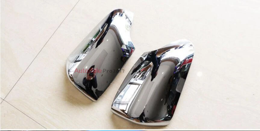 

ABS Chrome plastic Rearview Side Door Mirror Cover Trim 2pcs for Ford Everest Endeavour 4Dr SUV 2015-2016