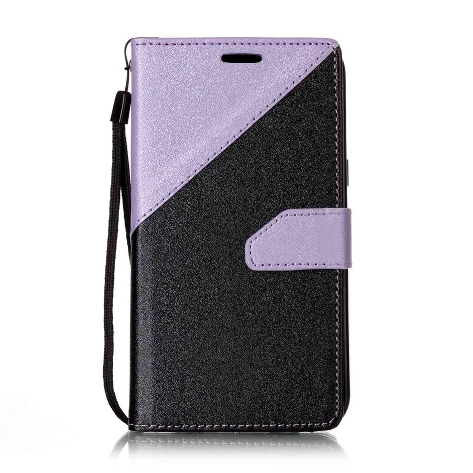 Light Purple Кожаный чехол-книжка Enjoy 7S для huawei P20 P10 Plus P9 P8 Lite mate 10 Pro, чехол для телефона Honor 9 Lite 7X Y3 Y5 Y6 II P09F - Цвет: Light Purple