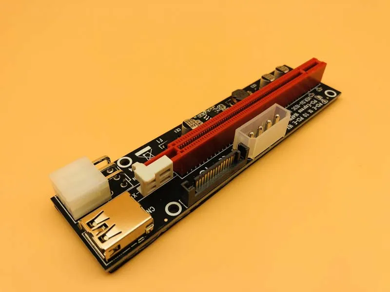12 шт. 3 в 1 4pin 6pin SATA PCI E Экспресс 1x 4x 8x 16x удлинитель USB 0 черный Райзер адаптер карта