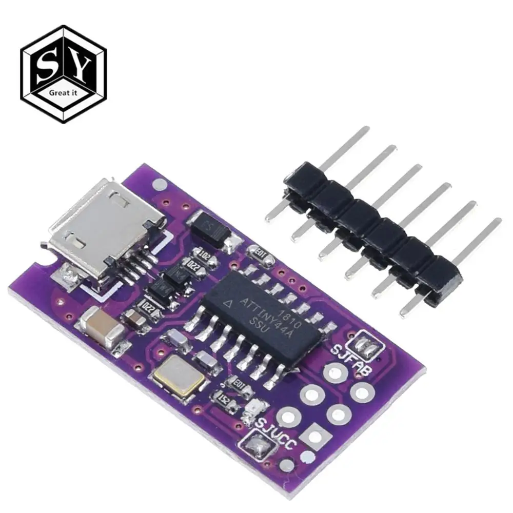 Микро usb Tiny AVR ISP ATtiny44 ATTiny45 ATTiny85 USBTinyISP программатор модуль IDE Bootloader микроконтроллер