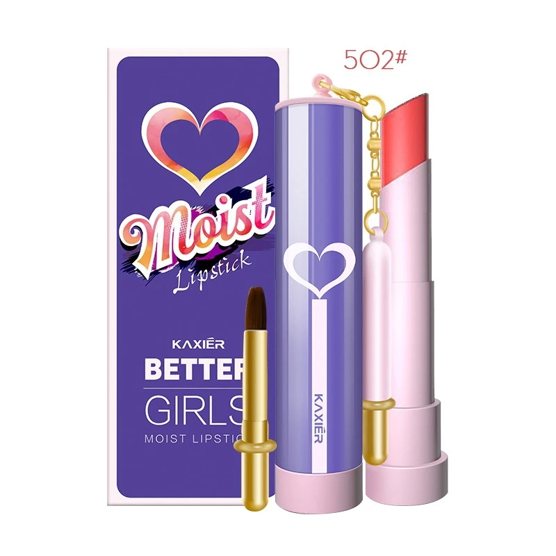 Luxury Makeup Color Lipstick Matte Lip Stick Long-lasting Moisturizer with Brush Charming Cosmetic |