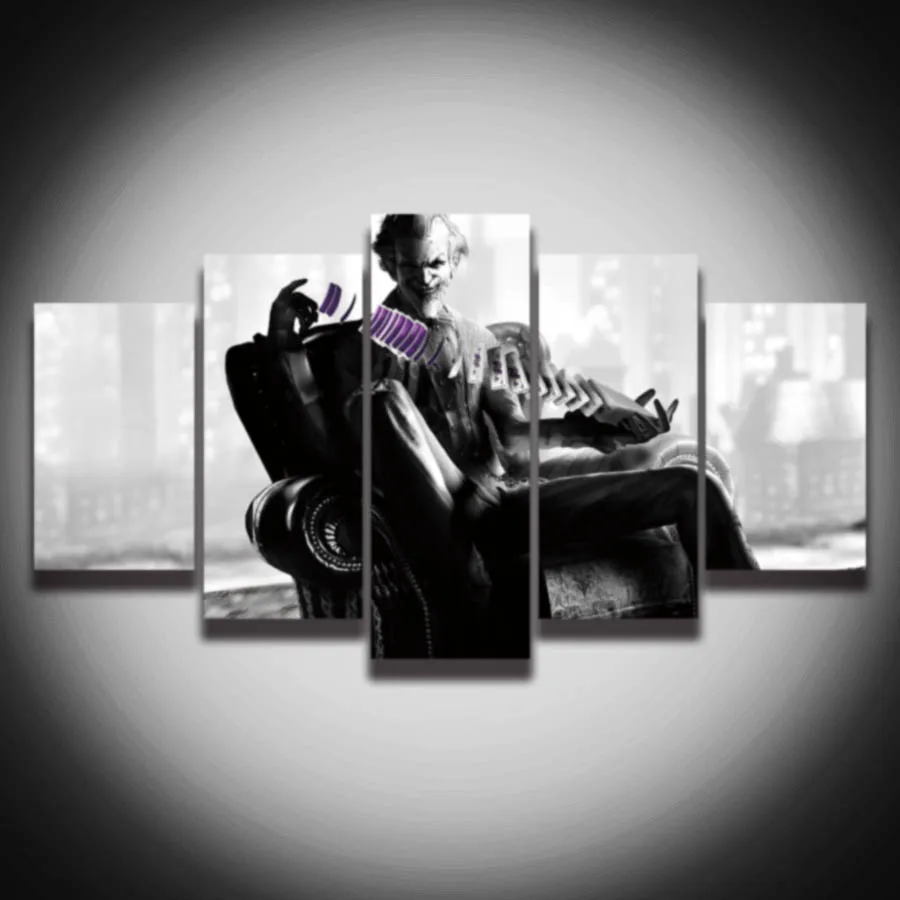 Печатный Темный рыцарь фильм картина мультфильм Хит Леджер Джокер живопись на