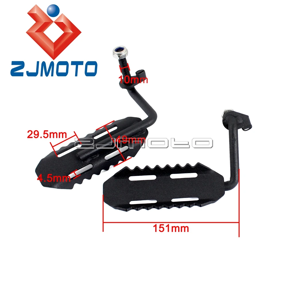 

2 x Front Foot Pegs Rest Pedal For Jeep Wrangler JK 2DR 4DR Unlimited 2007-2017