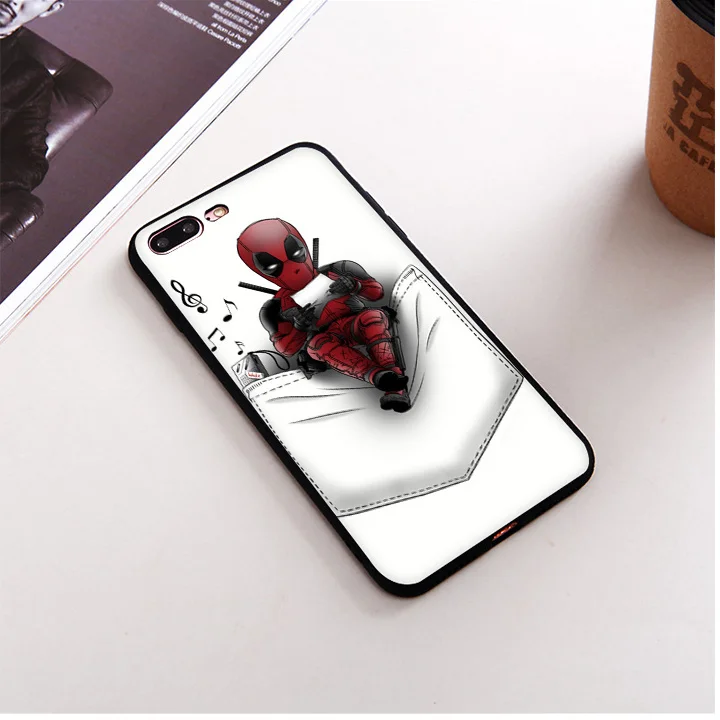 SKEROS ожидание Франсиса Дэдпула ТПУ мягкий чехол для телефона iPhone X 5 5S Se 6 S 7 8 Plus # da446