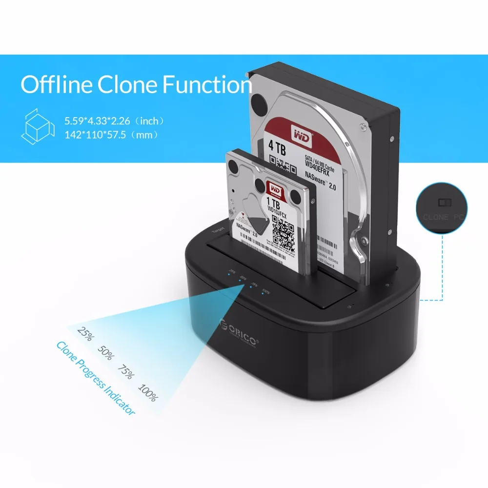 Док станция ORICO для жестких дисков 3 0/2 5 дюйма USB SATA|drive docking|hard drive dockinghard docking station |