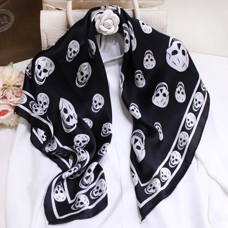 Capuchin Cat Print Women's Scarf New Fashion Cartoon Square Scarves Shawls Neck Wear Scarfs Accessory Beach Cloth 88x88cm FJ133 |