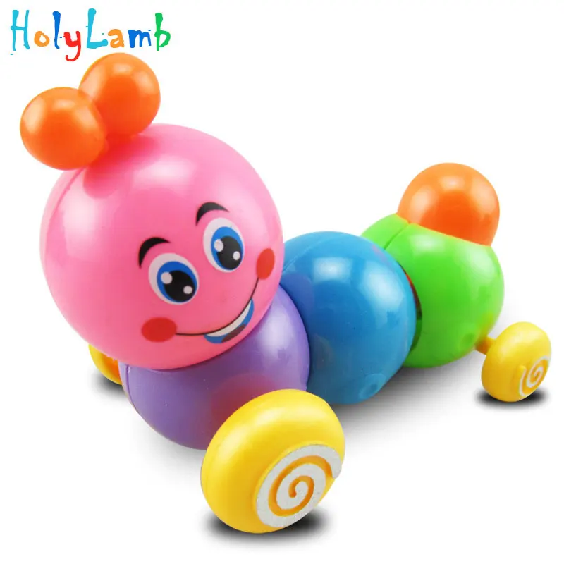1Pcs Cute Cartoon Colorful Insect Wind Up Baby Toys Children Developmental Educational Toy Infant Running Clockwork Toys