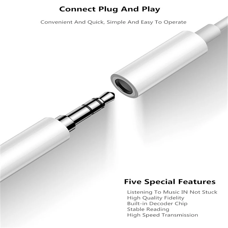 Lachouffe для Lightning до 3 5 мм адаптер Jack аудио наушники AUX кабель Apple iPhone X 7 8 Plus IOS 12