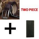 COWATHER коровья Натуральная кожа бумажник и ремень костюм модный дизайн высокого качества мужской ремень Набор для кошелька Бесплатная доставка