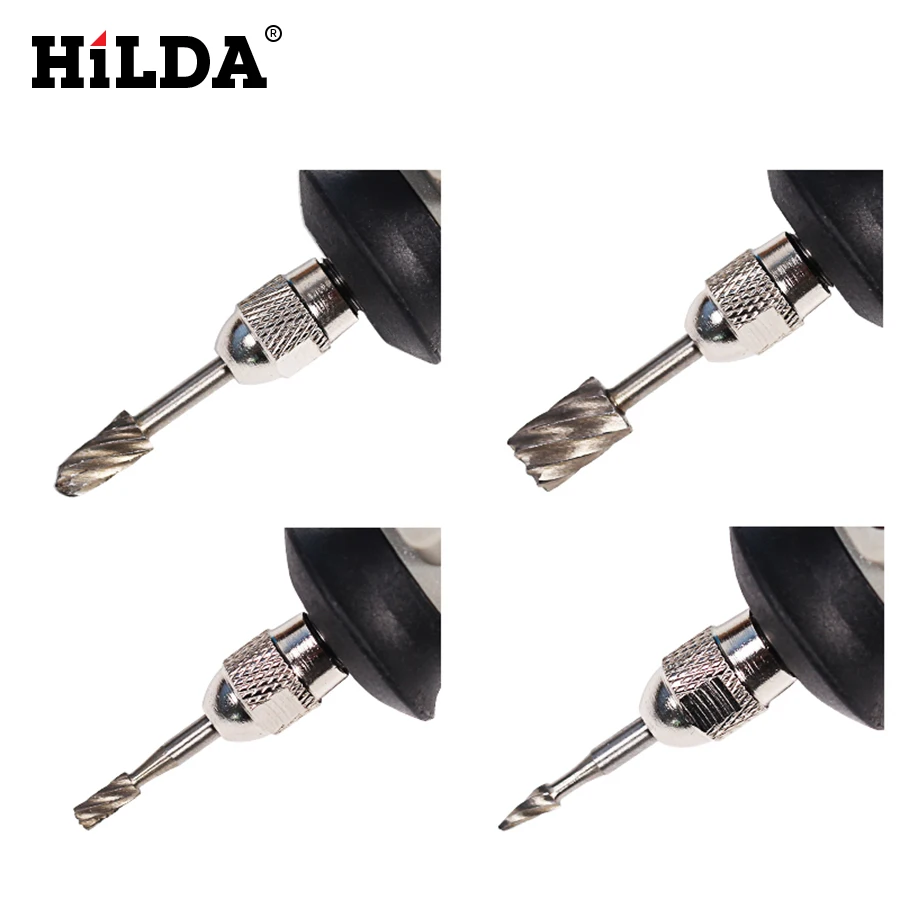 HILDA, 6 шт., HSS Dremel, роторный инструмент, мини сверла, набор заусенцев, Dremel, инструменты для резьбы по дереву, набор инструментов, аксессуары для Dremel