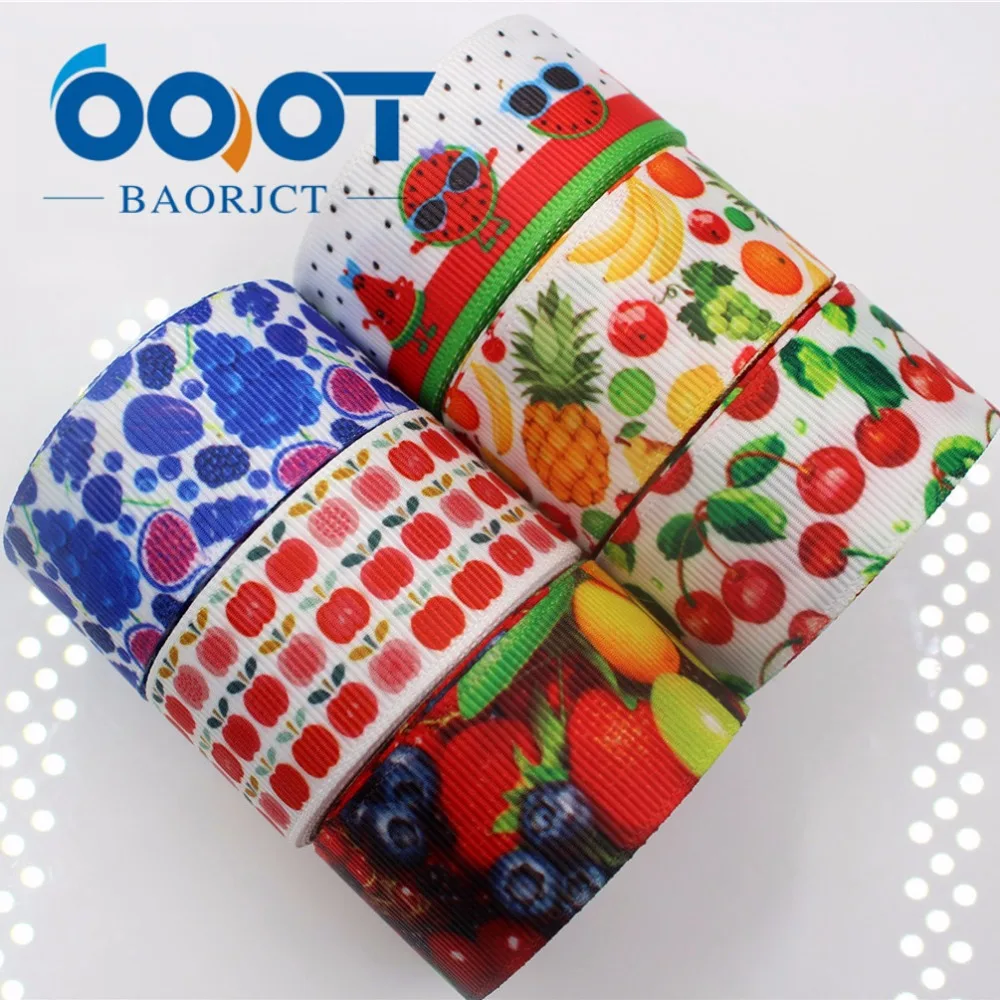Ленты фруктовые OOOT BAORJCT 25 мм 10 ярдов термотрансферная лента с принтом корсажная