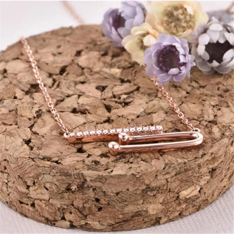 Туба Музыкальные инструменты Рог ожерелье кулон 18K золото Творческий труба