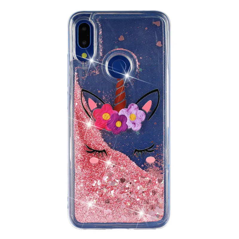 Мягкий чехол для Xiaomi Redmi Note 7 чехлы Etui телефона с мультяшным рисунком блестящий