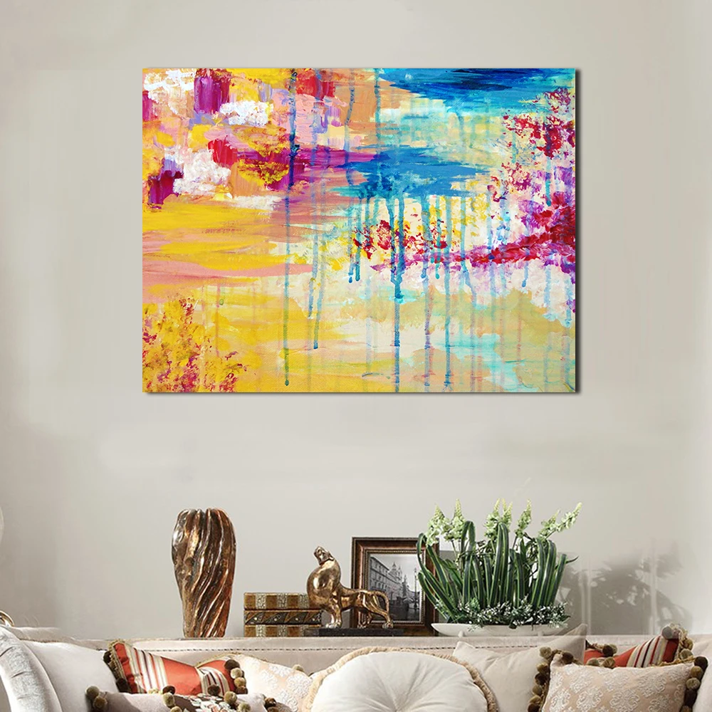 JQHYART абстрактное облако домашний декор холст печать картина Картина Настенная