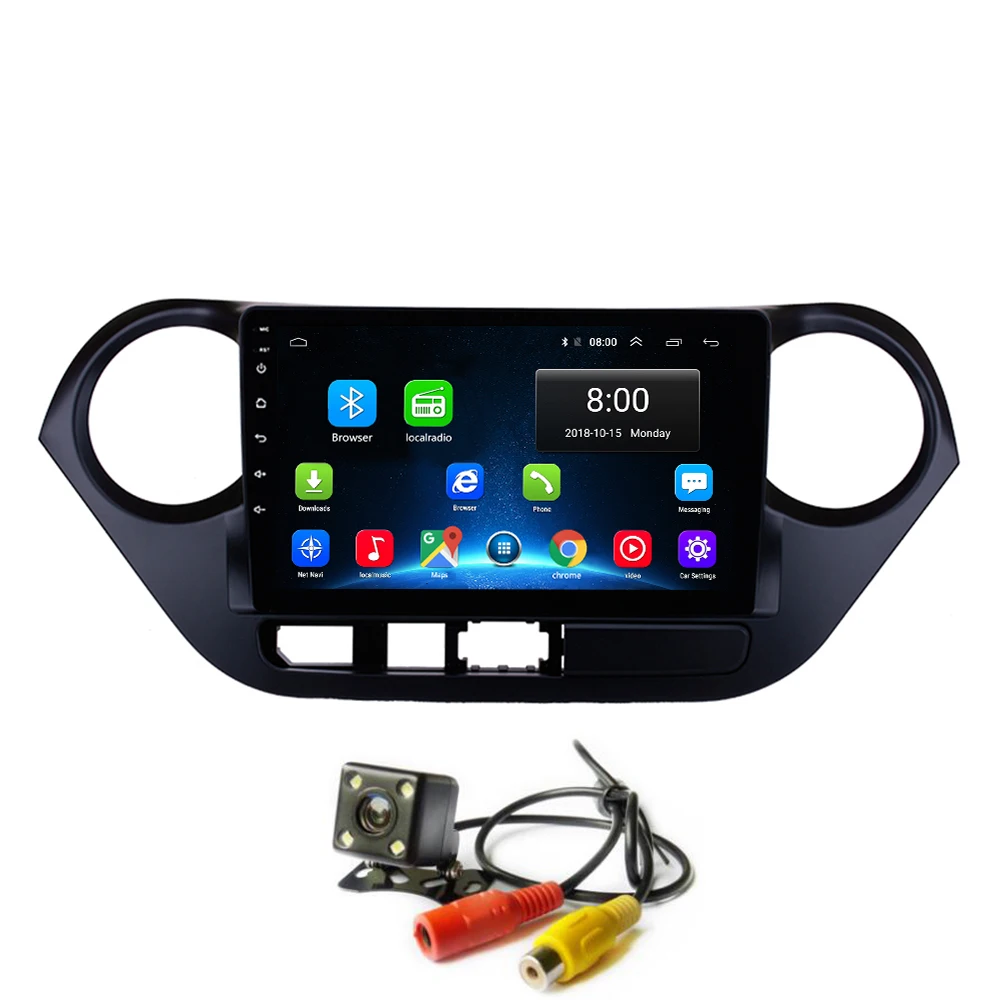 Android 8 1 автомобильный стерео радио GPS для hyundai I10 2013-2016 RHD мультимедийный плеер с