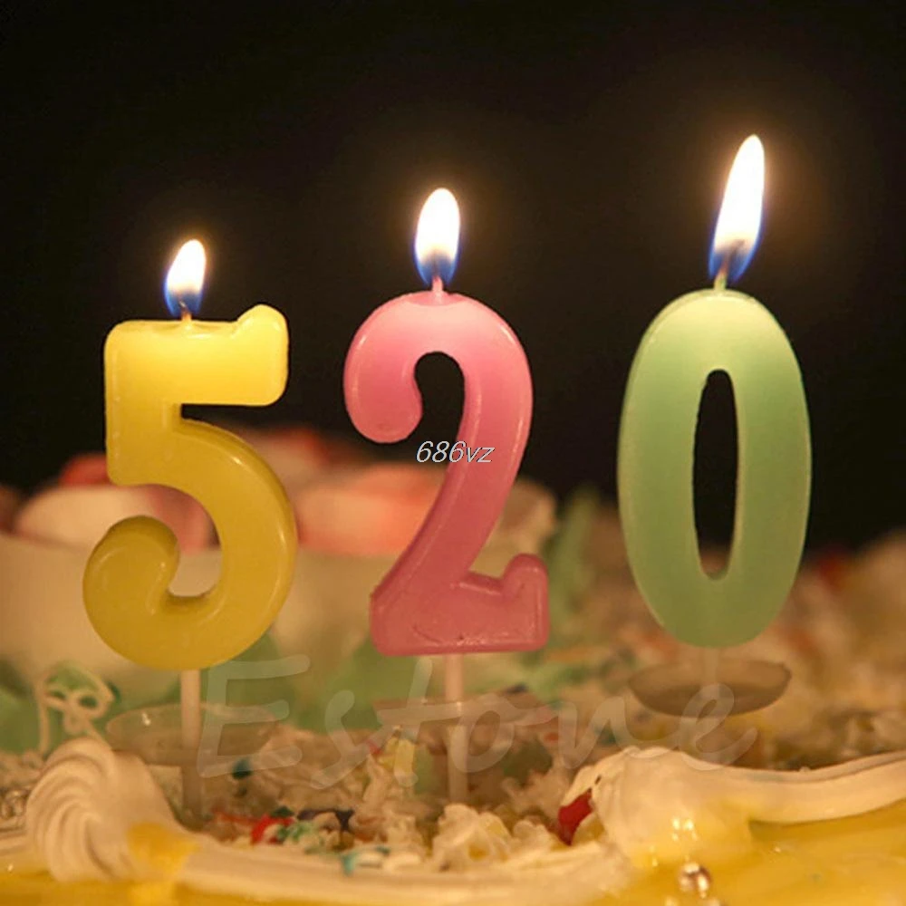 Торт номера возраст лампы в форме свечи детский день рождения принадлежности для