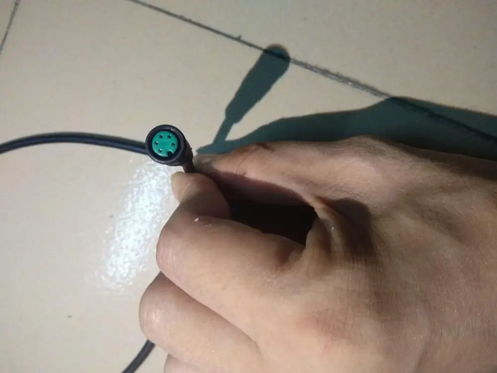 Бесплатная доставка 5-контактный женский водостойкий кабель подходит для дисплея KT LCD8H LCD5 LCD3 отключение питания тормоза дроссельной заслонки электрического велосипеда