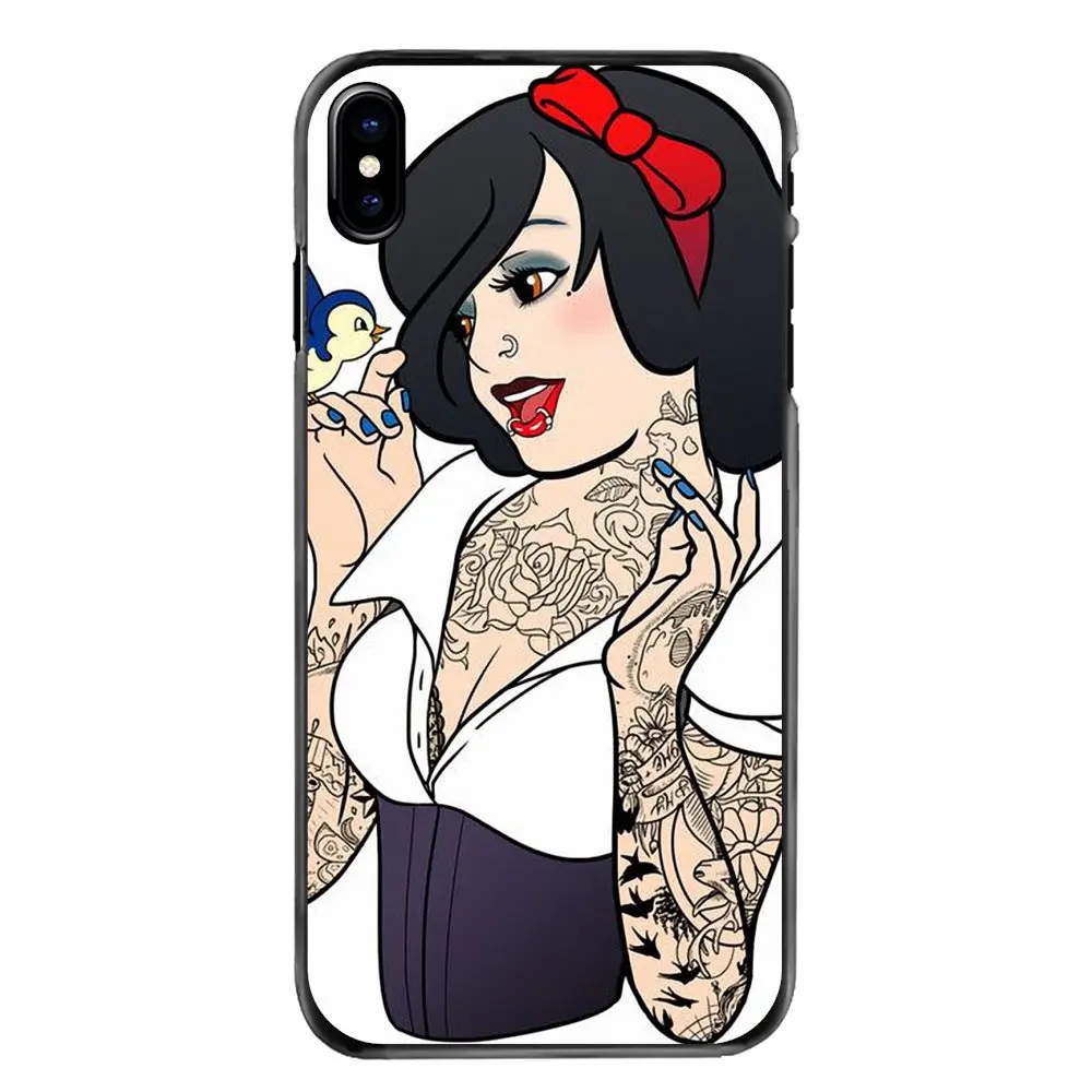 Phone Cover Bag For Huawei P7 P8 P9 P10 Lite Plus 2017 2016 Honor 5C 6 4X 5X Mate 8 7 9 Tattoo Ariel Alice Snow White Art Poster |