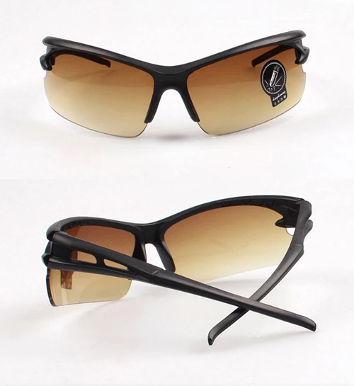 brown lenses NEWBOLER, мужские, женские очки для рыбалки, ночного видения, очки для рыбалки, УФ-защита, желтый цвет, для спорта на открытом воздухе, солнцезащитные очки - Цвет: brown lenses