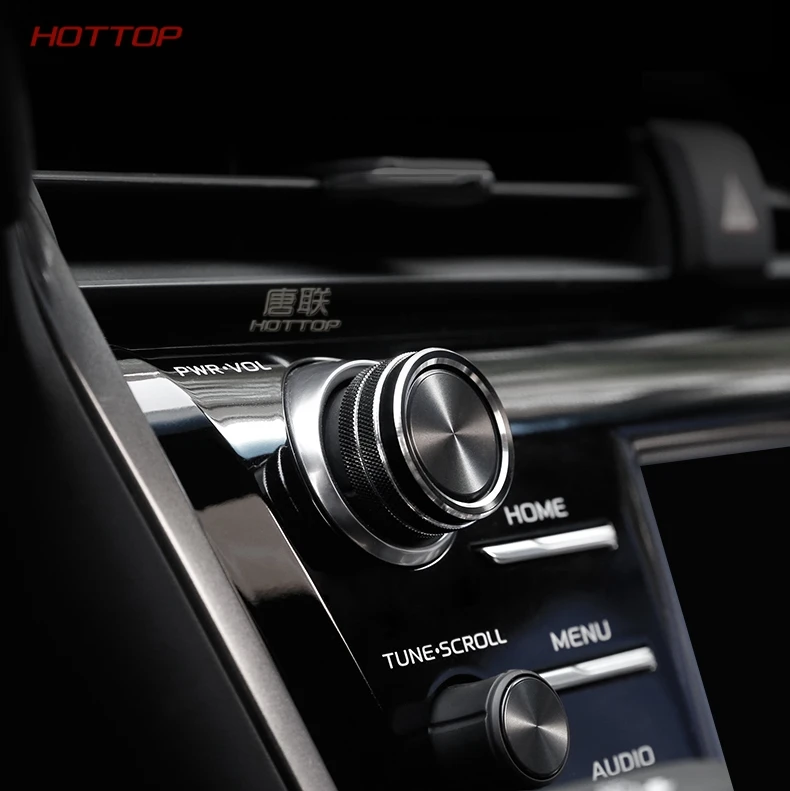 Декоративное кольцо для кнопки регулировки звука CD из нержавеющей стали Toyota Camry