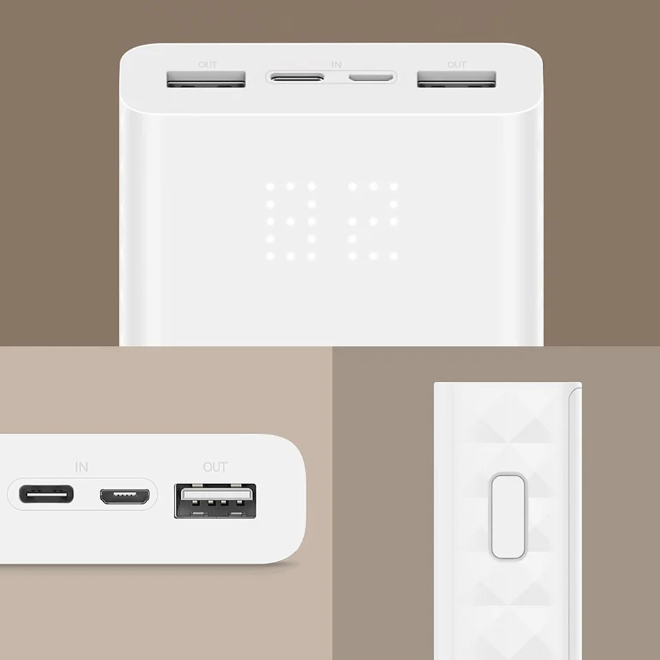ZMI power Bank 20000 мАч цифровой дисплей 18 Вт QC3.0 Быстрая зарядка Dual USB 20000 мАч Внешний аккумулятор для смартфонов