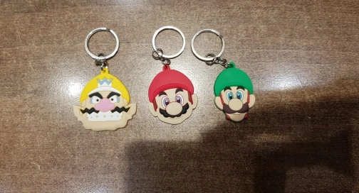 20 шт./лот, брелок из ПВХ с изображением героев мультфильма "Super Mario Bros", детский подарок, брелок для ключей, вечерние брелки, ювелирные изделия chaviro