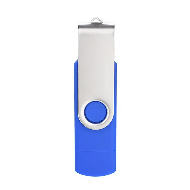 Blue USB флэш-накопитель Смартфон USB флэш-накопитель OTG Флешка 4 ГБ 8 ГБ 16 ГБ 32 ГБ 64 Гб карта памяти для android phone tablet - Цвет: Blue