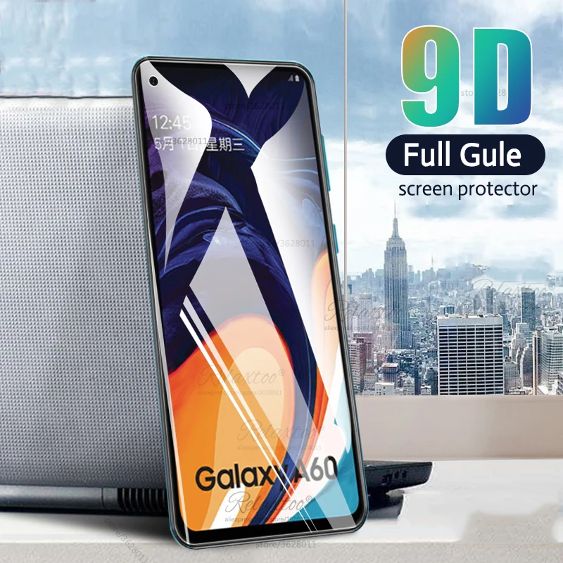 Изогнутое закаленное стекло 9D с полным покрытием для Samsung galaxy A60 A70 A50 A40 screen samung A 60