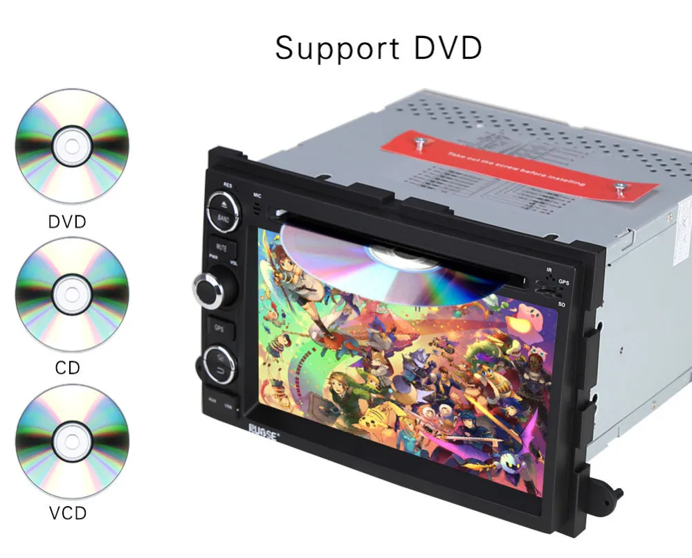 Камера + 8 Г Карта Android 4.4 Авторадио Gps-навигация DVD Стерео для Ford Fusion Край Focus F150 F250