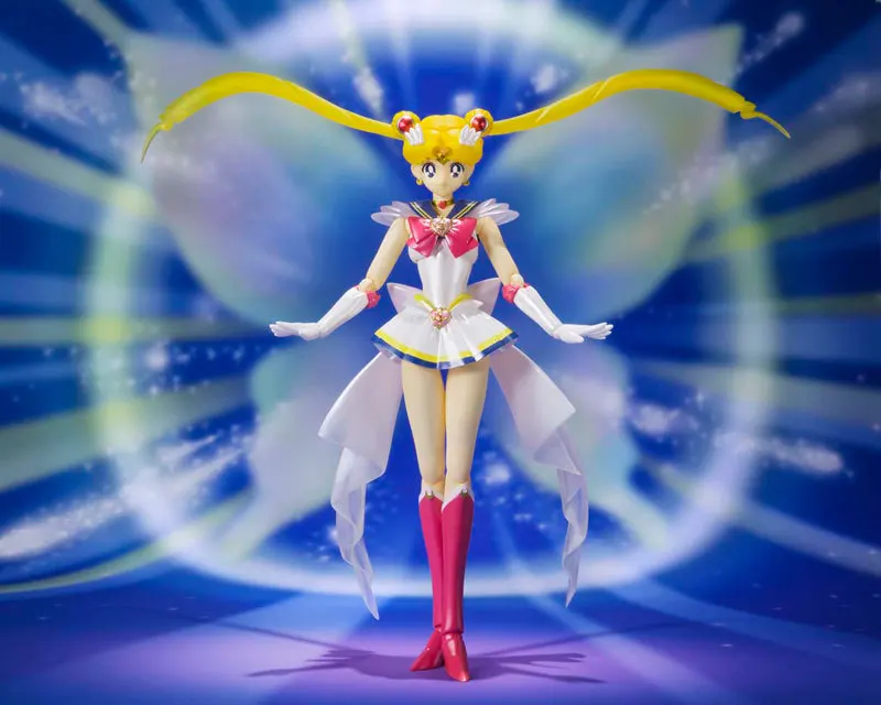 PrettyAngel-настоящий Bandai Tamashii S.H.Figuarts Pretty Guardian Sailor Moon 20th ПВХ Супер Сейлор Мун фигурка |