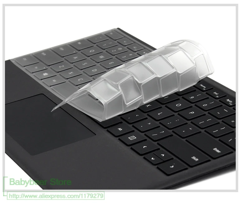 Чехол для ноутбука из прозрачного ТПУ Microsoft Surface 1 2 3 Pro 4 5 Защита клавиатуры