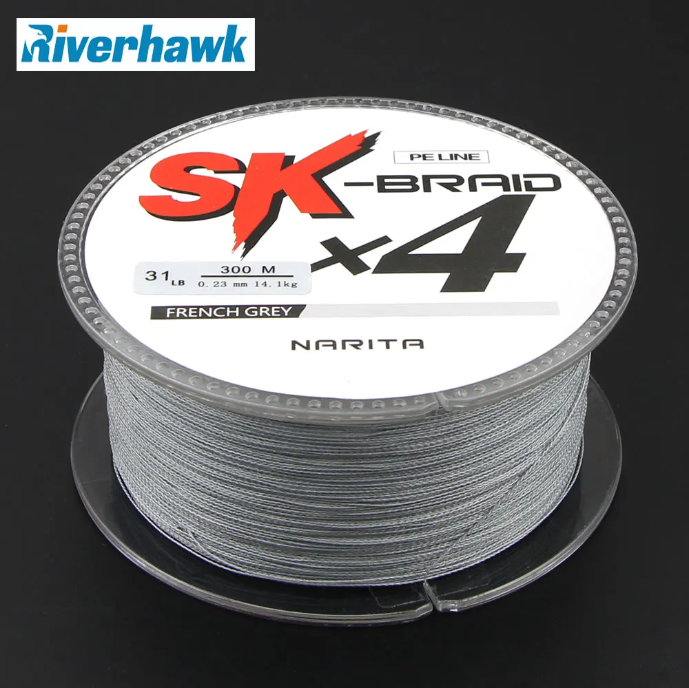 Леска плетеная SK X4 4 нити 300 м 10LB 8|braided line|fishing linebraided fishing line |