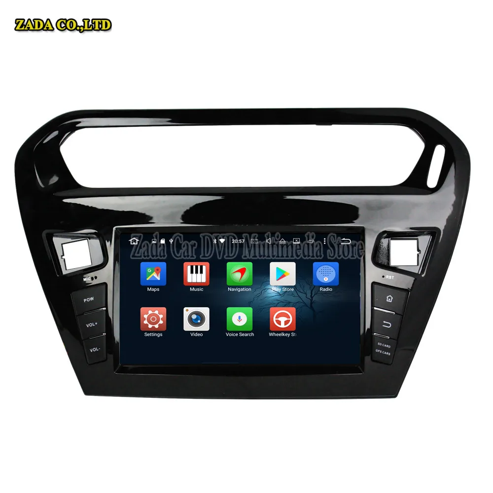 NAVITOPIA 8 дюймов 4 Гб + 64 ядерный Автомобильный gps навигация для peugeot 301 2013 2014 с Bluetooth/wifi
