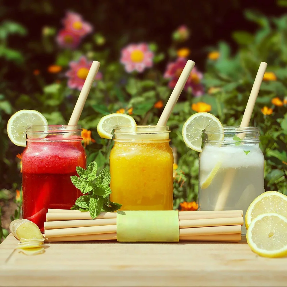 3 шт./компл. многоразовая бамбуковая Питьевая солома DIY Кофе Чай коктейльные