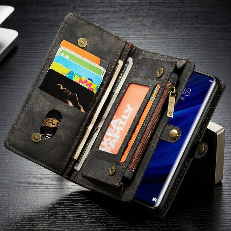 Магнитный чехол-кошелек CaseMe для Huawei Mate 20 P20 P30 Pro откидной съемный чехол из