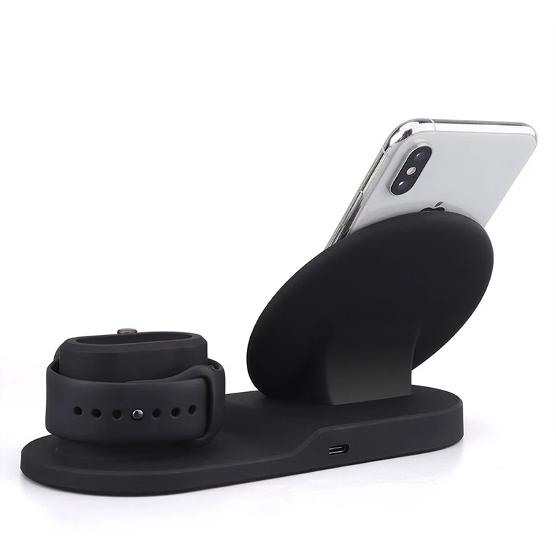 DSmilk Беспроводное зарядное устройство для samsung LG Apple Watch Airpads iPhone 8 X QI Быстрая