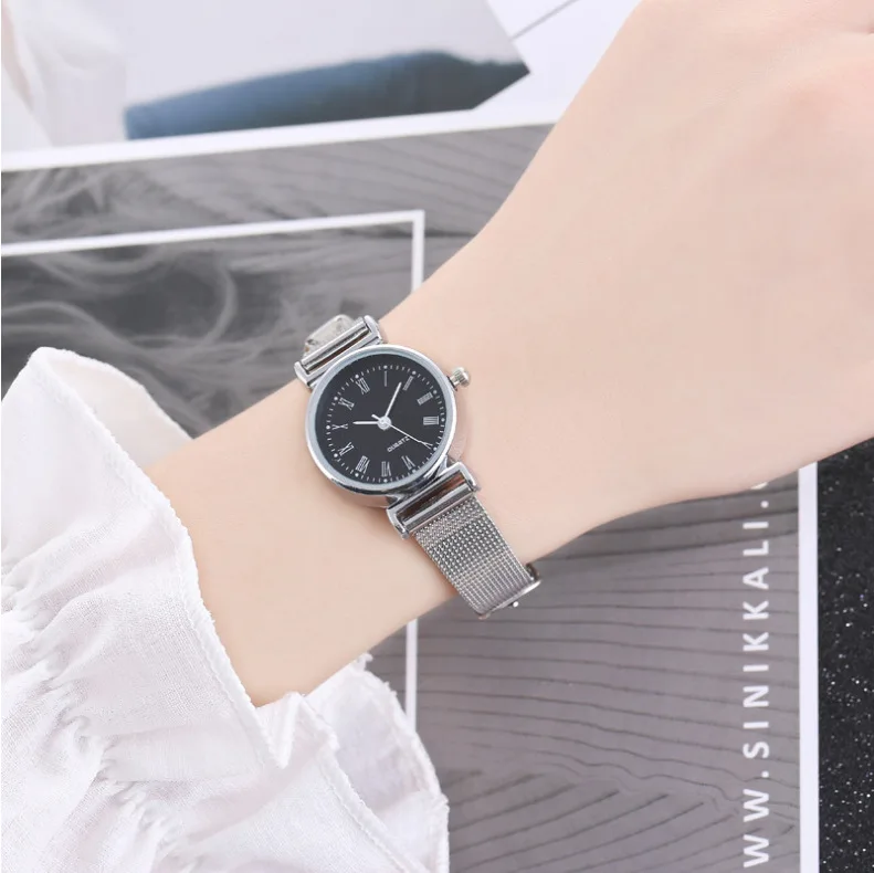 

Hot Selling Fashion Mesh belt Bracelet Watch Women Ladies Casual Dress Quartz Wrist Watch Relogio Feminino