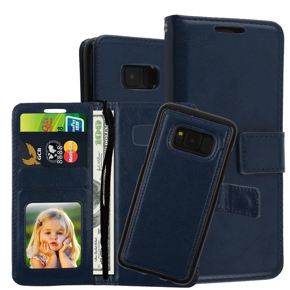 Tekace PU кожаный бумажник 2 в 1 Магнитная съемный Флип Folio чехол для samsung Galaxy S9 плюс S8 s8