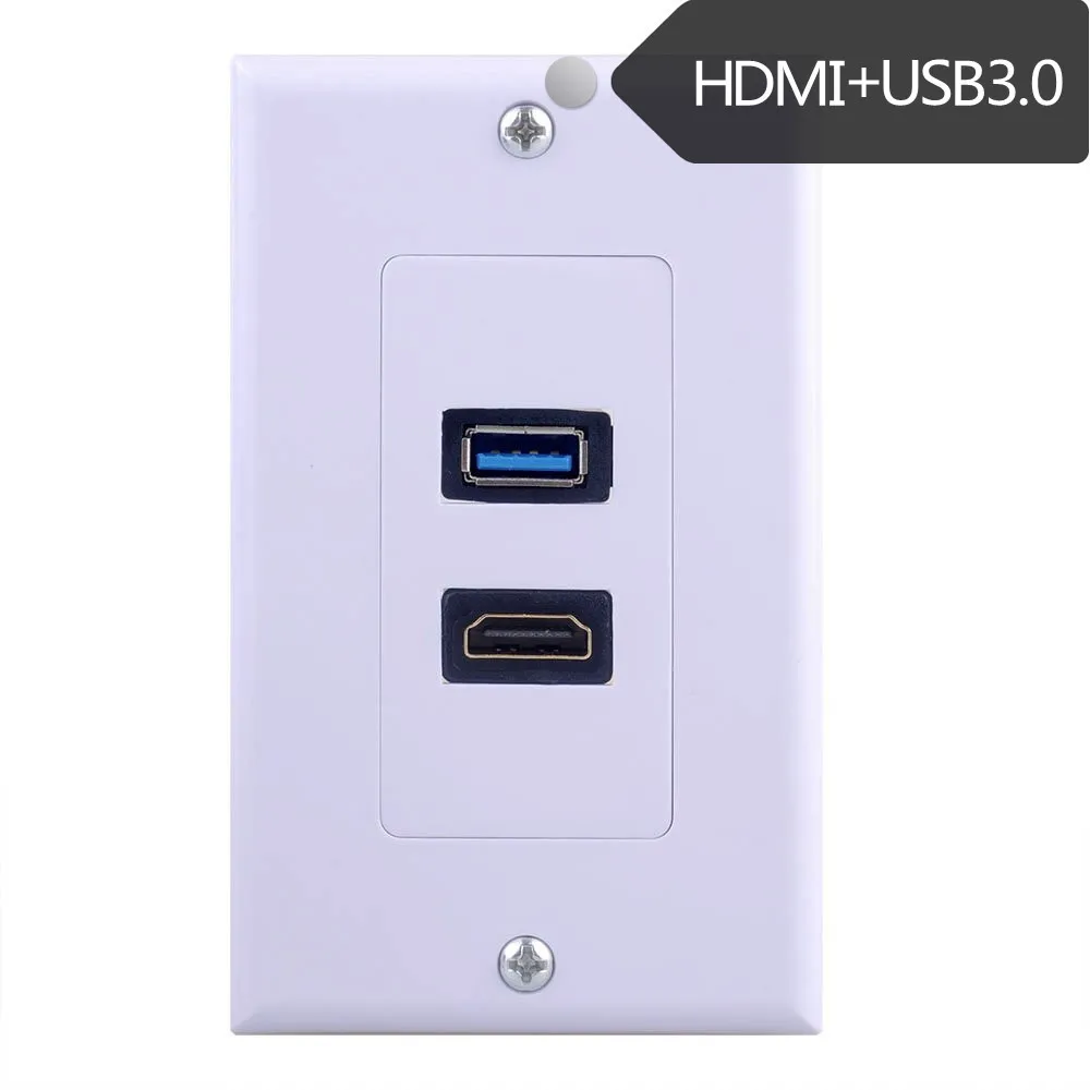 HD панели USB3.0 Бесплатная пайки прямой разъем гнездо компьютера двухпортовый
