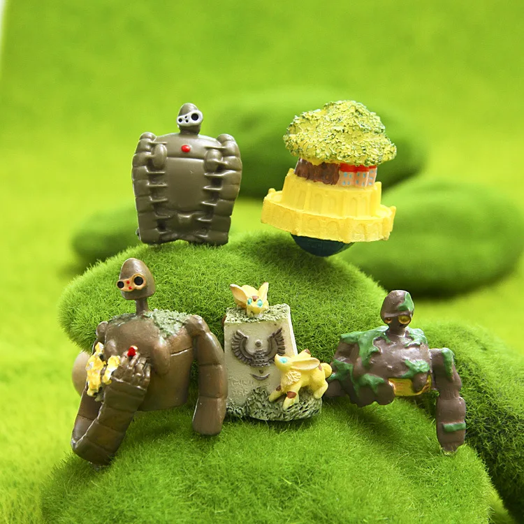 3 5 см случайный робот Laputa DIY пейзаж куклы украшения модель милая фигурка игрушка