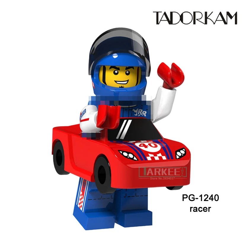 Один продажи строительных блоков шар мальчик игрушки для детей цифры Racer горшок