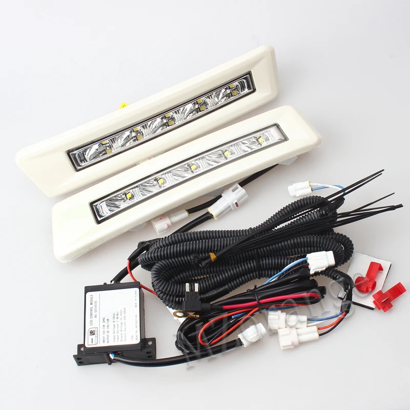 MZORANGE отражатели 2 шт мощностью 12v для автомобилей, светодиодный дневные ходовые огни для Toyota Prado FJ150 LC150 Land Cruiser 2700/4000 2010 2011 2012 2013 DRL Дневной светильник