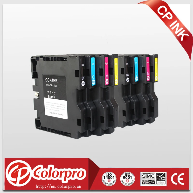 Оптовая продажа 8PK сублимационный картридж с чернилами для Ricoh GC41 GC 41 Aficio SG3110DN