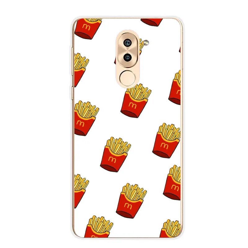 Huawei honor 6x Case Silicon Rich food Painting Soft TPU Back Cover for Phone fitted shell |