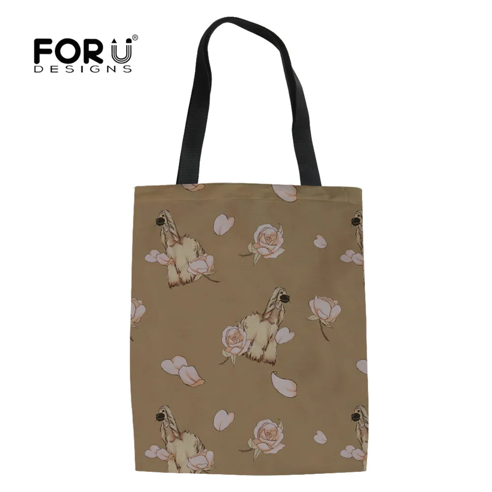 Y4029Z22 FORUDESIGNS/Borzoi складная сумка для покупок с цветочным принтом женская Холщовая Сумка-тоут через плечо продуктовая Сумочка для покупок многоразовая тканевая сумка - Цвет: Y4029Z22