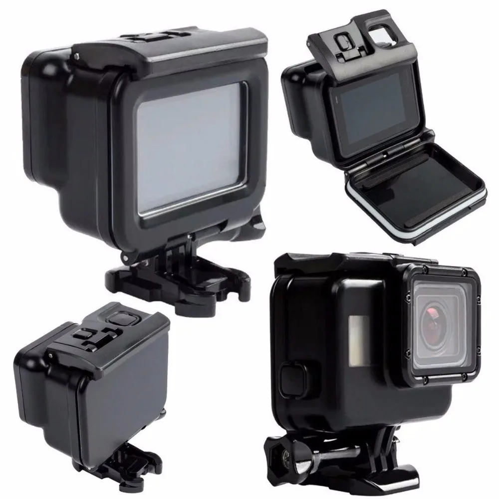 

Черный водонепроницаемый корпус, сенсорный экран, задняя крышка для Gopro Hero 6 Hero 5, подводная коробка для Go Pro Hero6 5, аксессуары для камеры
