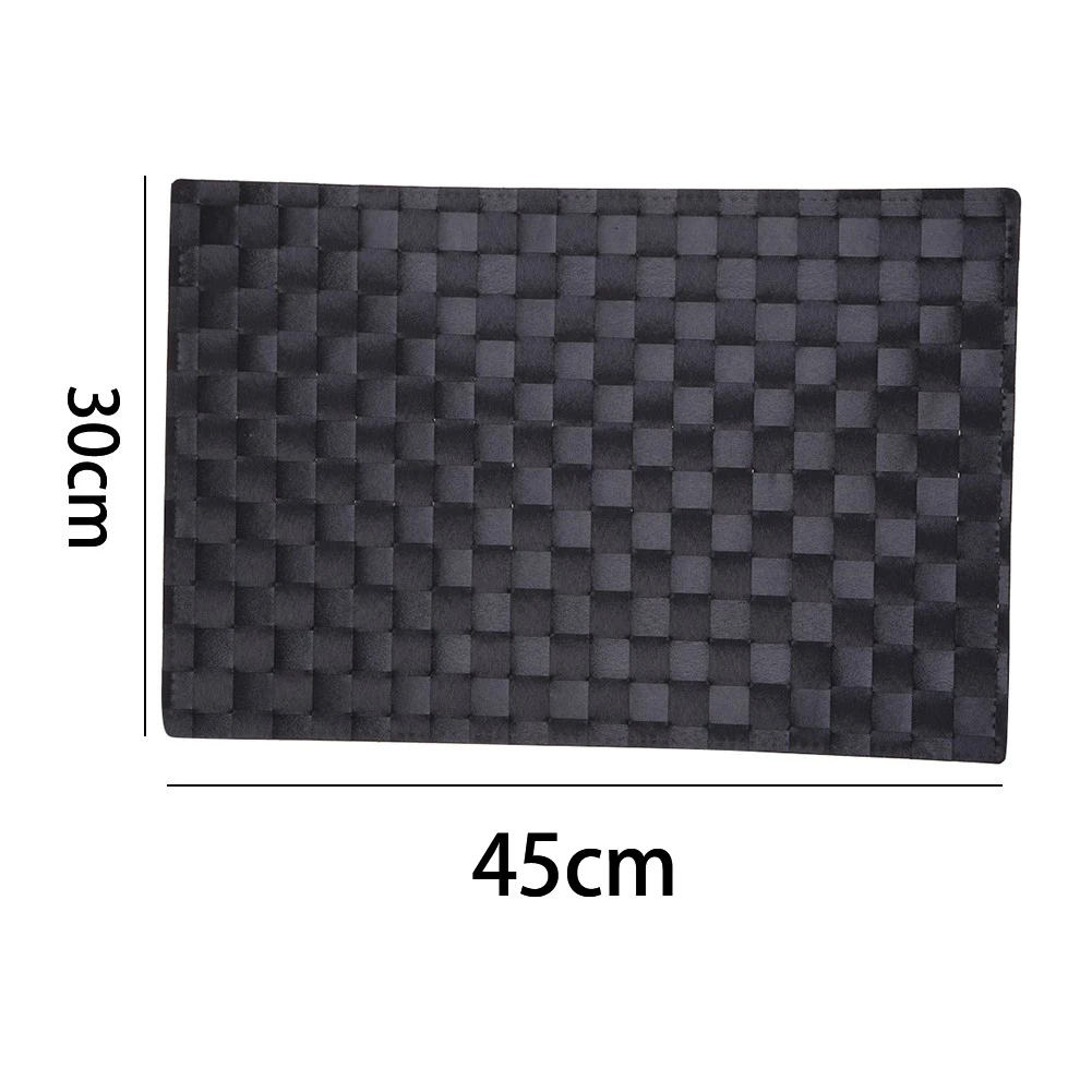 4 Color PP Placemat Dining Table Mats Set De Bowl Pad Hotel Cutlery Mat Napkin Tray Braided style Placemat|pp placemat|braided placematstray mat |