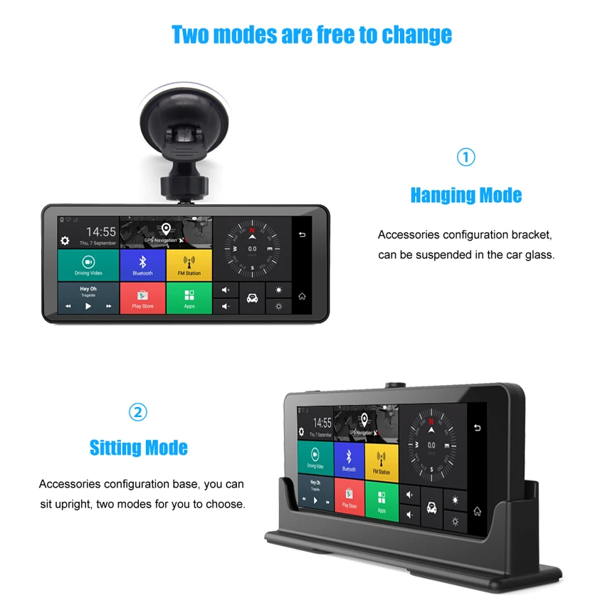 ANSTAR 1080P HD 4G Wi Fi dvr камера Android 5 1 gps навигации ADAS удаленного мониторы видеокамера
