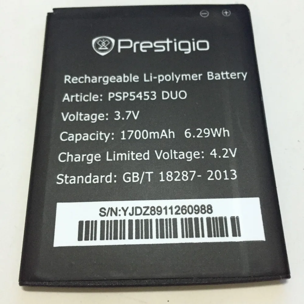 1700 мАч PSP5453 Батарея для Prestigio MultiPhone DUO 5453 сменный ионно литиевый аккумулятор